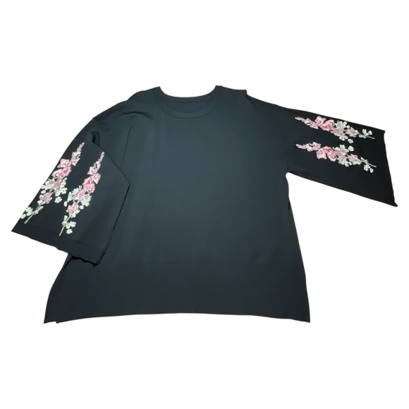 INTERNATIONAL CONCEPTS Rayon Blend Knit 3/4 Wide Sleeve Scoop Neck Sweater Sz XL - Picture 9 of 12